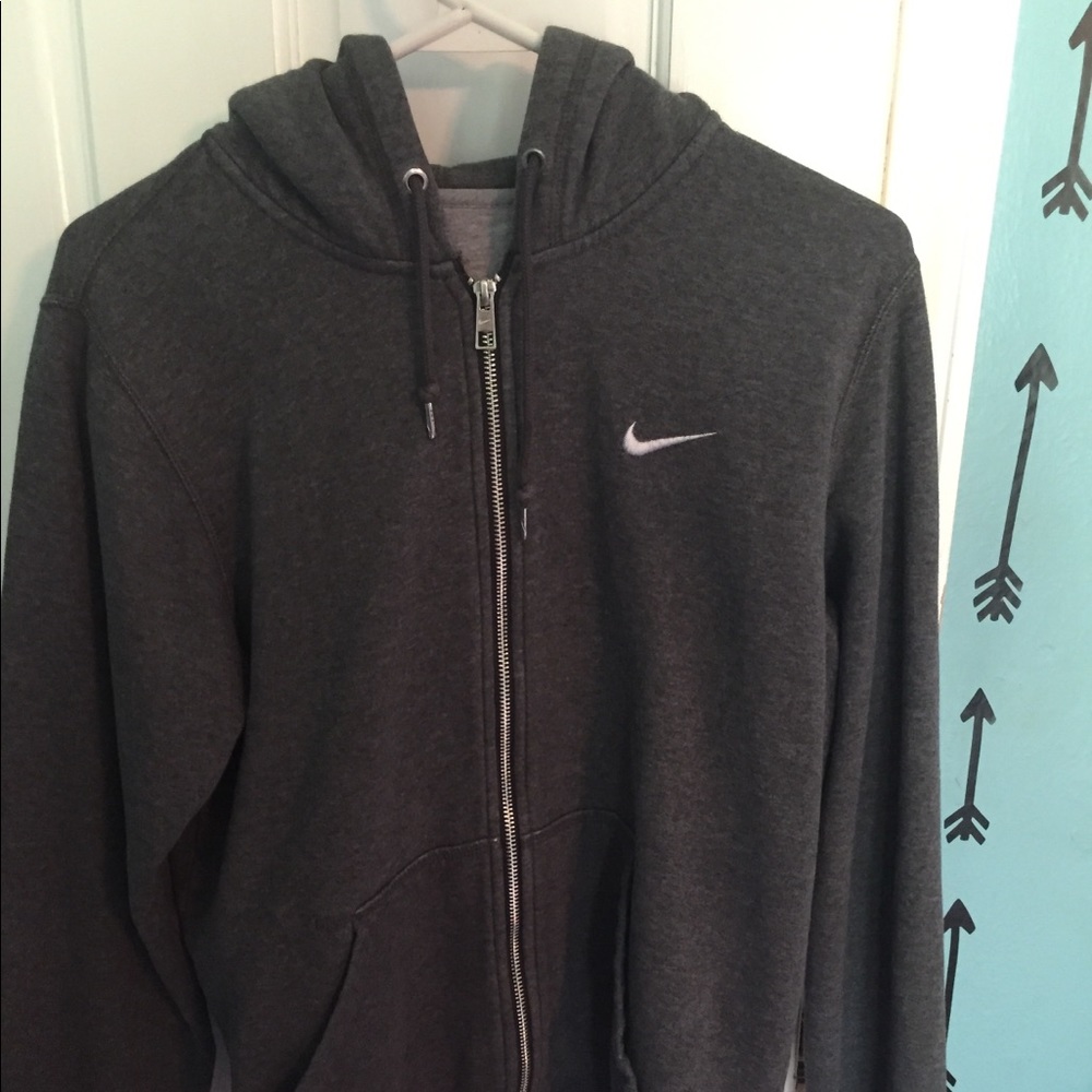 Gray bike zip up